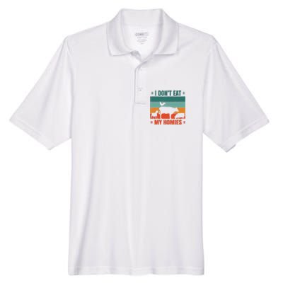 I Don't Eat My Homies Vegan Men's Origin Performance Pique Polo