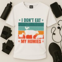 I Don't Eat My Homies Vegan Cooling Performance Crew T-Shirt