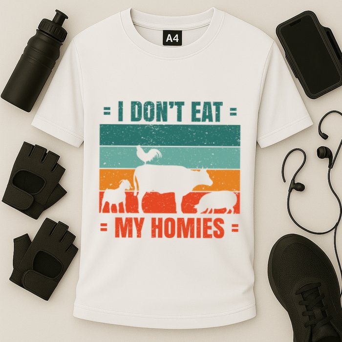 I Don't Eat My Homies Vegan Cooling Performance Crew T-Shirt