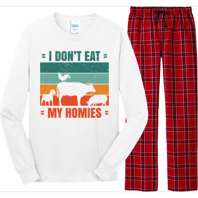 I Don't Eat My Homies Vegan Long Sleeve Pajama Set