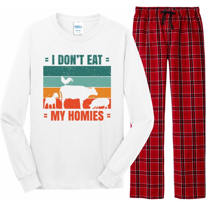 I Don't Eat My Homies Vegan Long Sleeve Pajama Set