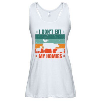 I Don't Eat My Homies Vegan Ladies Essential Flowy Tank