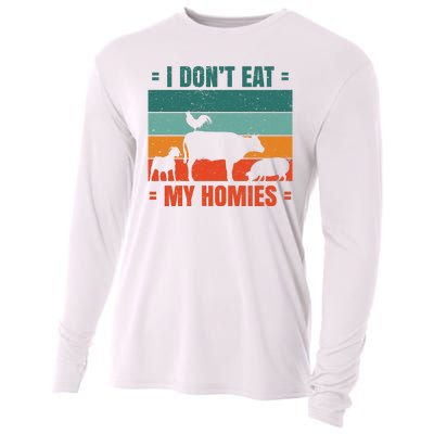 I Don't Eat My Homies Vegan Cooling Performance Long Sleeve Crew