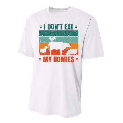 I Don't Eat My Homies Vegan Performance Sprint T-Shirt