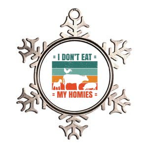 I Don't Eat My Homies Vegan Metallic Star Ornament