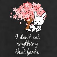 I Don’t Eat Anything That Farts Vegan Gift 7 Panel Mesh Trucker Snapback Hat