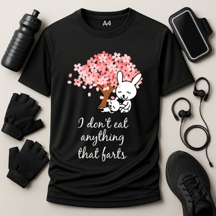 I Don’t Eat Anything That Farts Vegan Gift Cooling Performance Crew T-Shirt