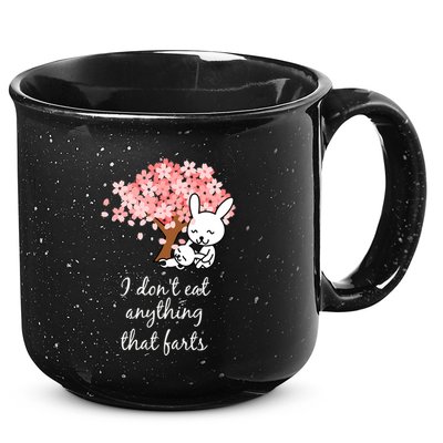 I Don’t Eat Anything That Farts Vegan Gift 15oz Campfire Ceramic Mug
