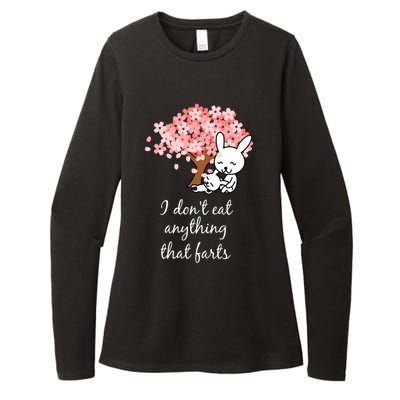 I Don’t Eat Anything That Farts Vegan Gift Womens CVC Long Sleeve Shirt