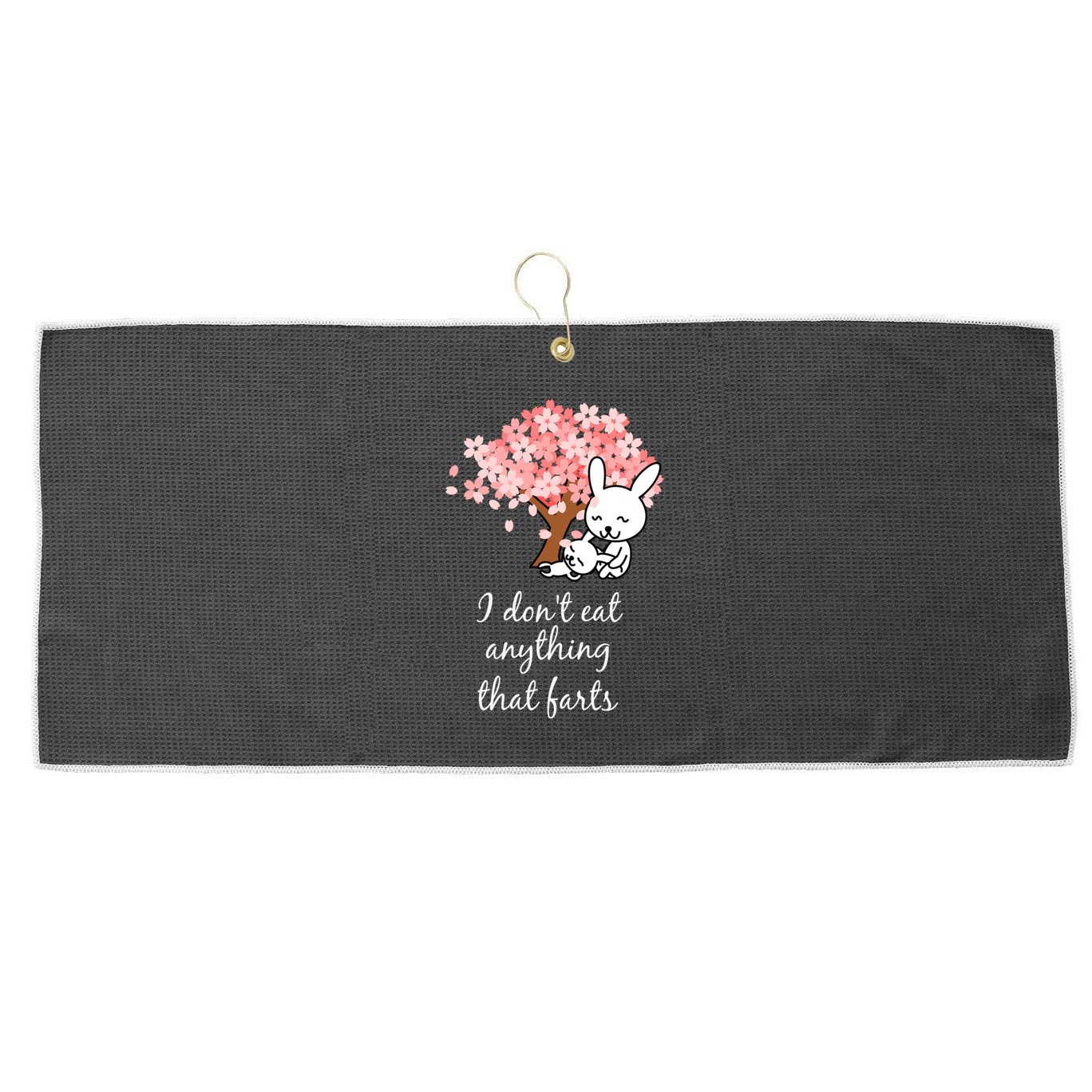 I Don’t Eat Anything That Farts Vegan Gift Large Microfiber Waffle Golf Towel
