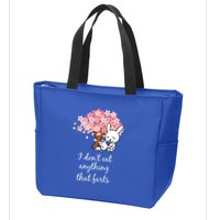 I Don’t Eat Anything That Farts Vegan Gift Zip Tote Bag