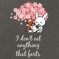 I Don’t Eat Anything That Farts Vegan Gift Cotton Canvas Backpack