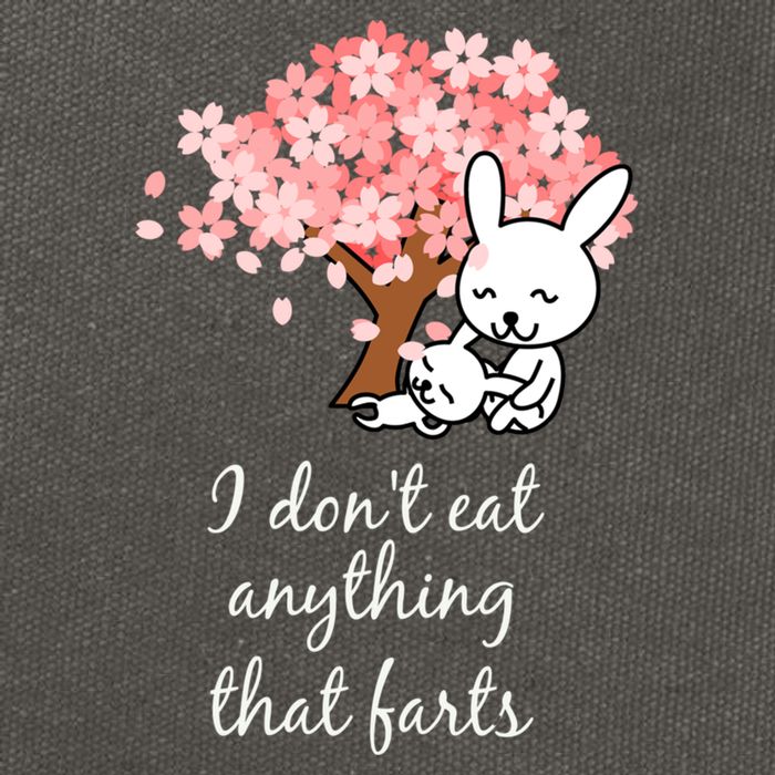 I Don’t Eat Anything That Farts Vegan Gift Cotton Canvas Backpack