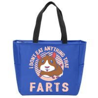 I Dont Eat Anything That Farts Funny Veganism Vegan Veggie Gift Zip Tote Bag