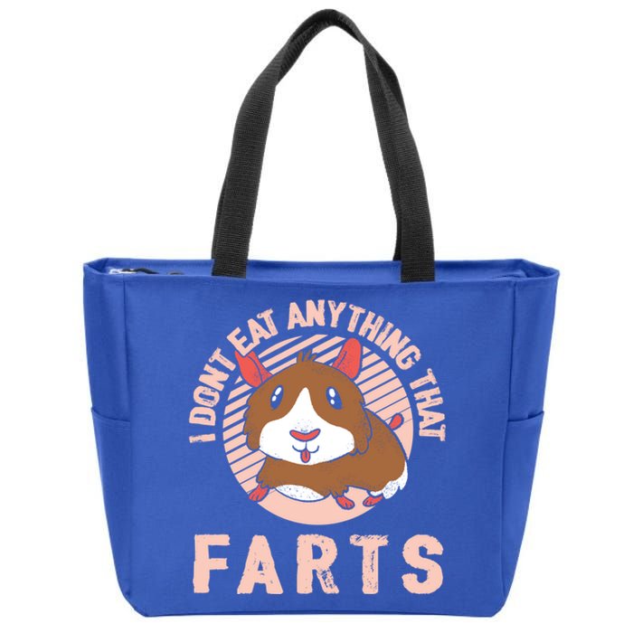 I Dont Eat Anything That Farts Funny Veganism Vegan Veggie Gift Zip Tote Bag