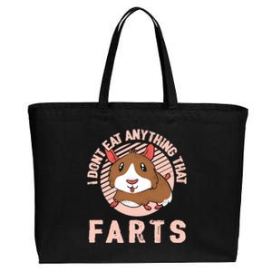 I Dont Eat Anything That Farts Funny Veganism Vegan Veggie Gift Cotton Canvas Jumbo Tote