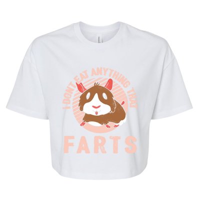 I Dont Eat Anything That Farts Funny Veganism Vegan Veggie Gift Bella+Canvas Jersey Crop Tee