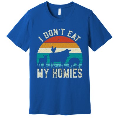 I Dont Eat My Homies Veggie Funny Veganism Cool Gift Premium T-Shirt