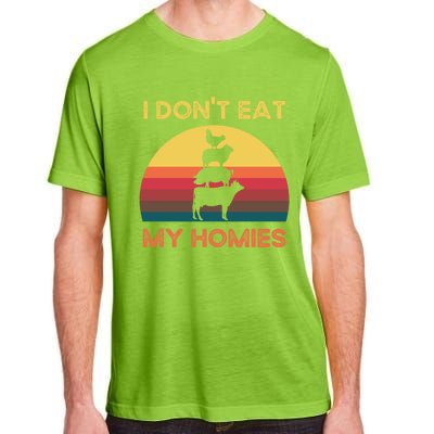 I Dont Eat My Homies Vintage Retro Vegetarian Nutrition Cute Gift Adult ChromaSoft Performance T-Shirt