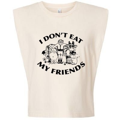 I Don't Eat My Friends Garment-Dyed Women's Muscle Tee