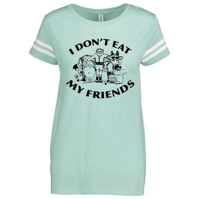 I Don't Eat My Friends Enza Ladies Jersey Football T-Shirt