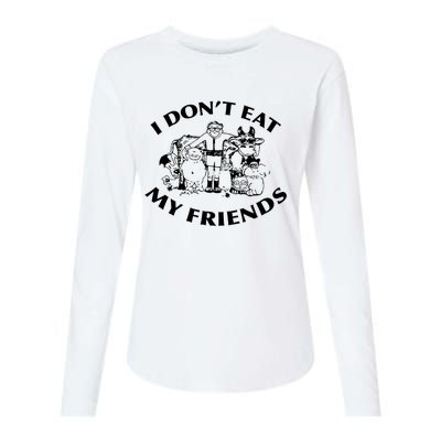 I Don't Eat My Friends Womens Cotton Relaxed Long Sleeve T-Shirt