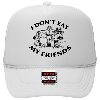 I Don't Eat My Friends High Crown Mesh Back Trucker Hat