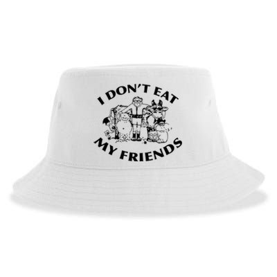 I Don't Eat My Friends Sustainable Bucket Hat