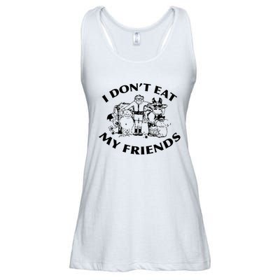 I Don't Eat My Friends Ladies Essential Flowy Tank