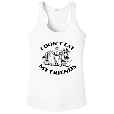 I Don't Eat My Friends Ladies PosiCharge Competitor Racerback Tank