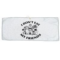 I Don't Eat My Friends Large Microfiber Waffle Golf Towel