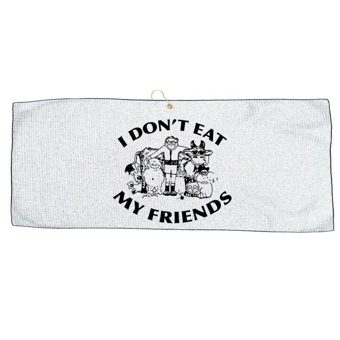 I Don't Eat My Friends Large Microfiber Waffle Golf Towel