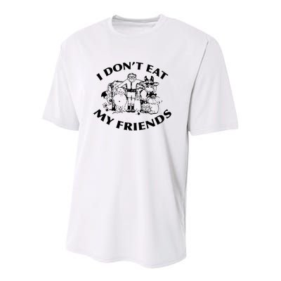 I Don't Eat My Friends Youth Performance Sprint T-Shirt