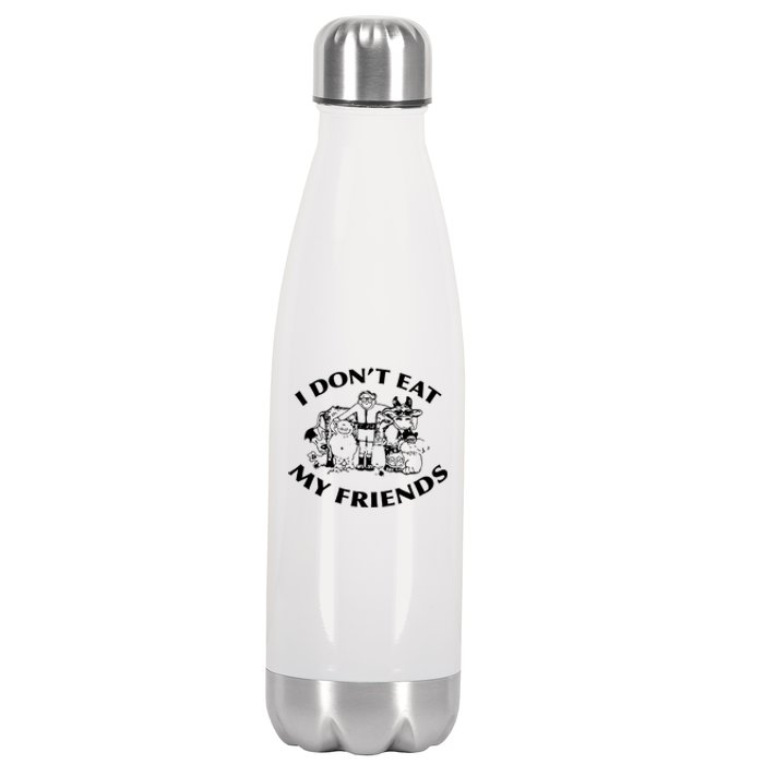 I Don't Eat My Friends Stainless Steel Insulated Water Bottle