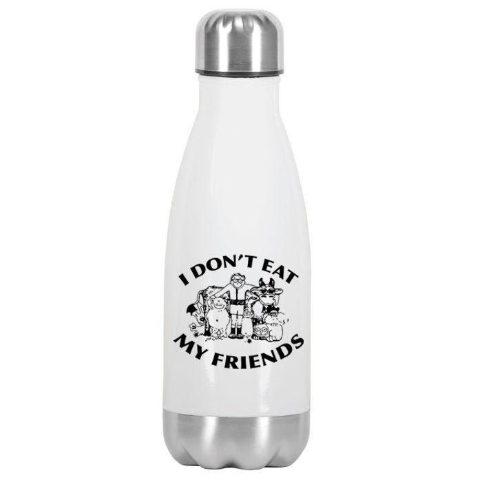 I Don't Eat My Friends Stainless Steel Insulated Water Bottle