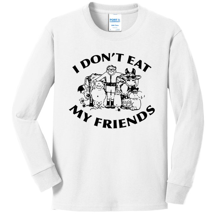 I Don't Eat My Friends Kids Long Sleeve Shirt