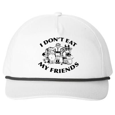 I Don't Eat My Friends Snapback Five-Panel Rope Hat