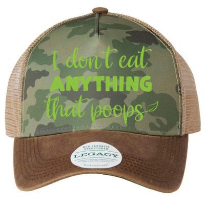 I Dont Eat Anything That Poops Vegan Plant Based Food Meaningful Gift Legacy Tie Dye Trucker Hat