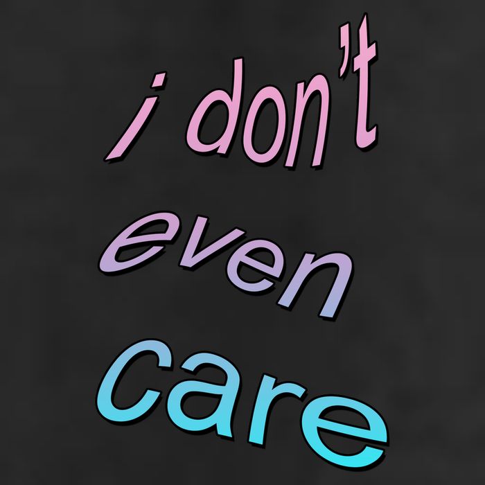 I Don't Even Care Adult Drive Performance Visor