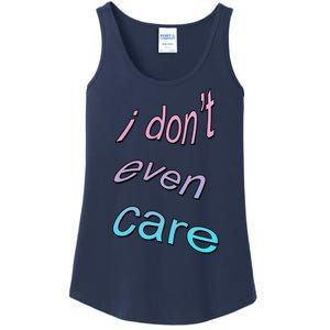 I Don't Even Care Ladies Essential Tank