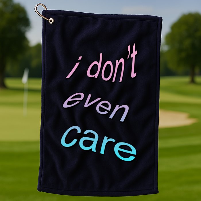 I Don't Even Care Golf Towel