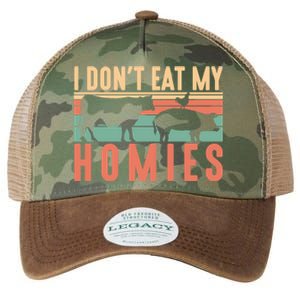 I Dont Eat My Homies Funny Veganism Food Gift Legacy Tie Dye Trucker Hat