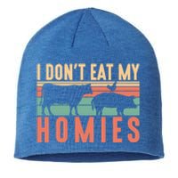 I Dont Eat My Homies Funny Veganism Food Gift Sustainable Beanie