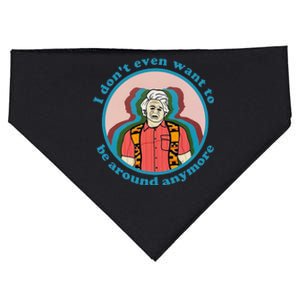 I Dont Even Want To Be Around Anymore Apparel USA-Made Doggie Bandana