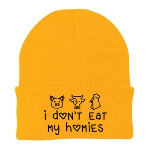 I Dont Eat My Homies Vegan Gift Knit Cap Winter Beanie