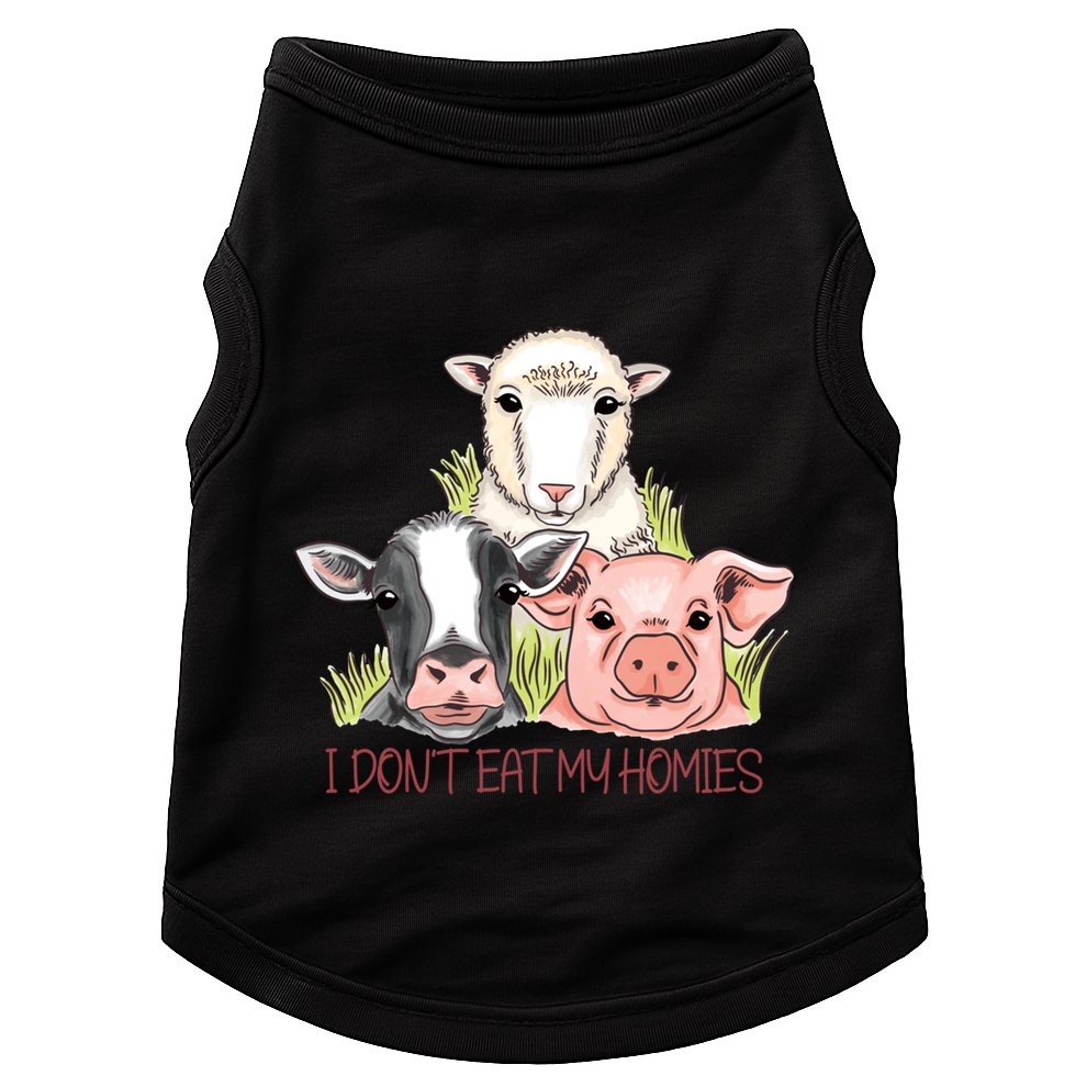 I Dont Eat My Homies Vegetable Vegetarian Funny Vegan Great Gift Doggie Tank