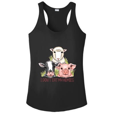 I Dont Eat My Homies Vegetable Vegetarian Funny Vegan Great Gift Ladies PosiCharge Competitor Racerback Tank