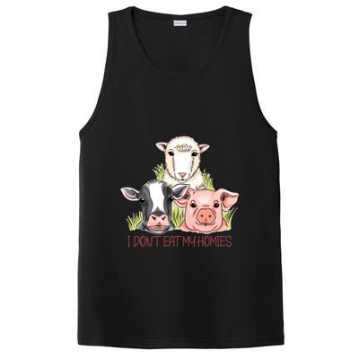 I Dont Eat My Homies Vegetable Vegetarian Funny Vegan Great Gift PosiCharge Competitor Tank