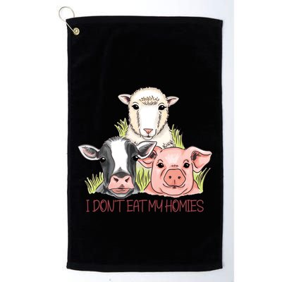 I Dont Eat My Homies Vegetable Vegetarian Funny Vegan Great Gift Golf Towel