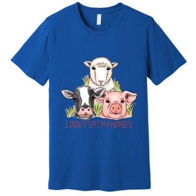 I Dont Eat My Homies Vegetable Vegetarian Funny Vegan Great Gift Premium T-Shirt